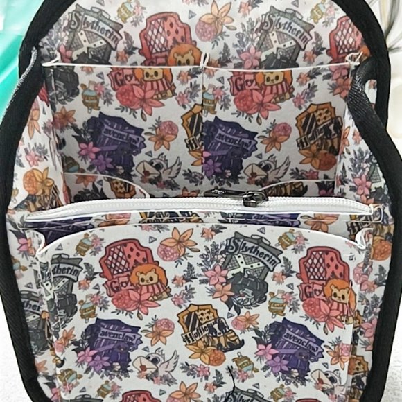 Loungefly Harry Potter Crests Backpack Organizer - Picture 1 of 1